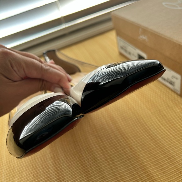 Authentic Christian Loubotin Gallica 55 Patent and PVC dress shoes - Picture 8 of 9